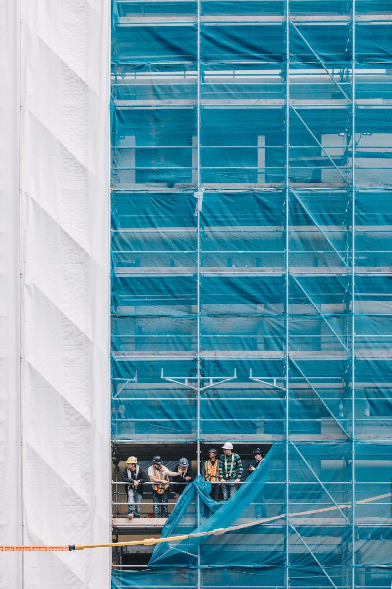 building site scaffolding