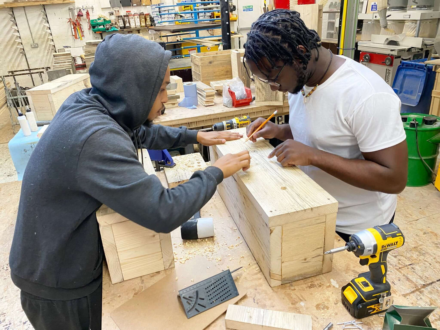 think foundation young person woodworking